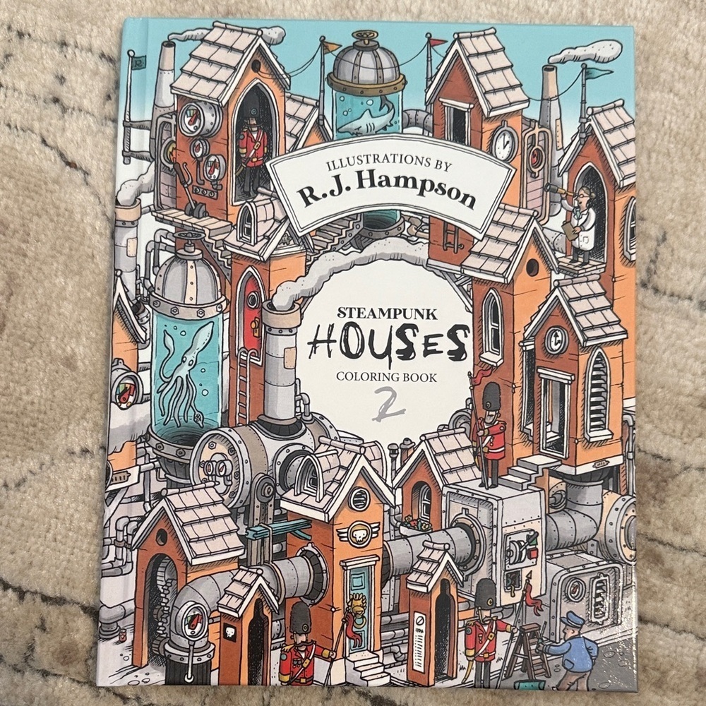 Steampunk Houses Coloring Book by R.J. Hampson